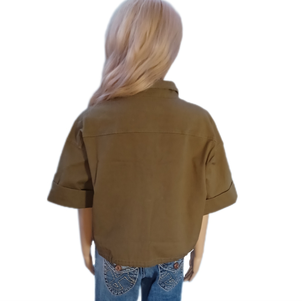 NEW!Ralph 12 Lauren military crop jacket - Picture 10 of 15